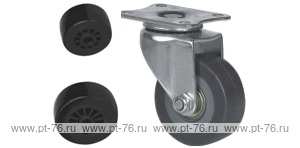Колесо поворотное с площадкой Lema BF2-PL-50-40-3