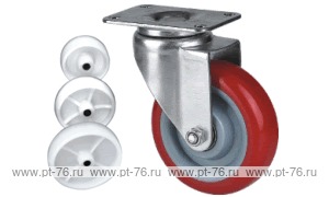 Колесо поворотное с площадкой Lema ED2-TPA-75-90-4