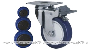 Колесо поворотное с площадкой Lema EG2-RUB-100-130-B7