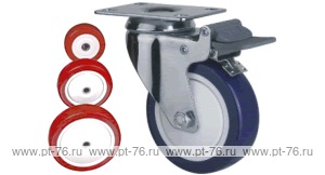 Колесо поворотное с площадкой Lema EG2-TPU-125-120-B6