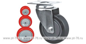 Колесо поворотное с площадкой Lema EI2-TPU-75-90-6